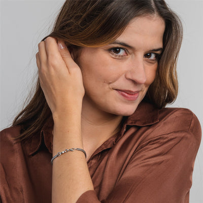 Fermoir double, argent