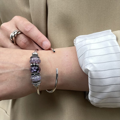 Amethist kracht bangle