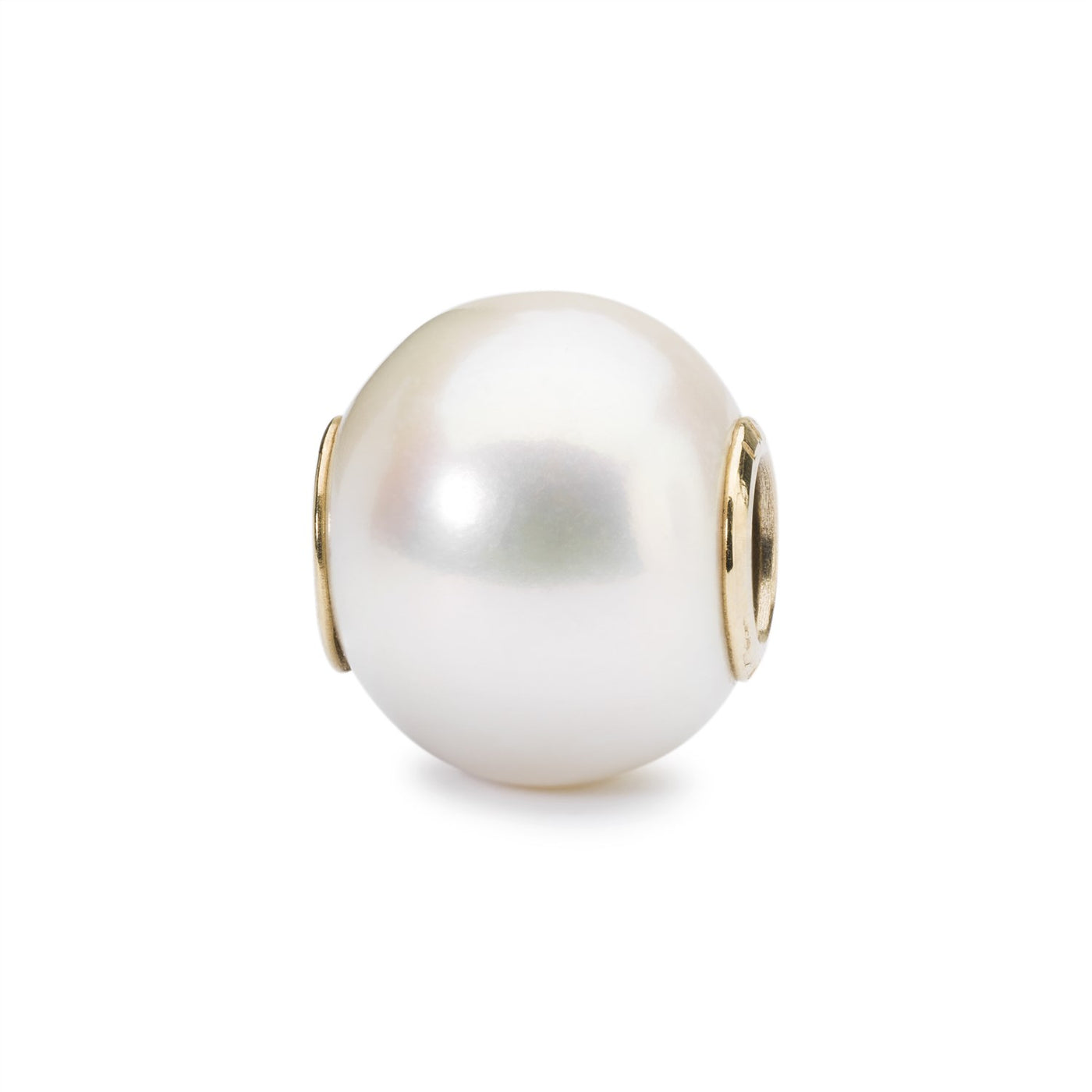 Witte parel met goud