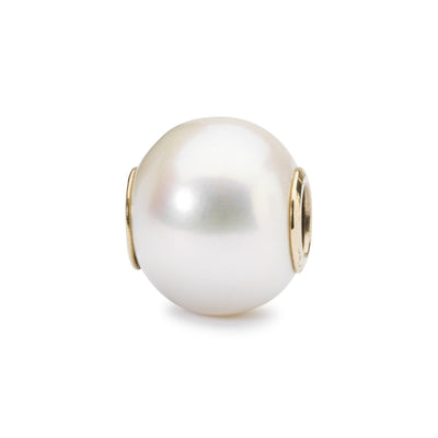 Witte parel met goud