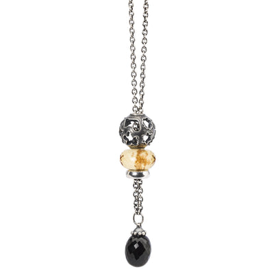Sterling zilveren collier met onyx