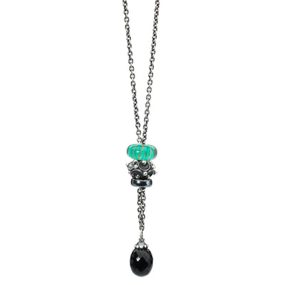 Sterling zilveren collier met onyx