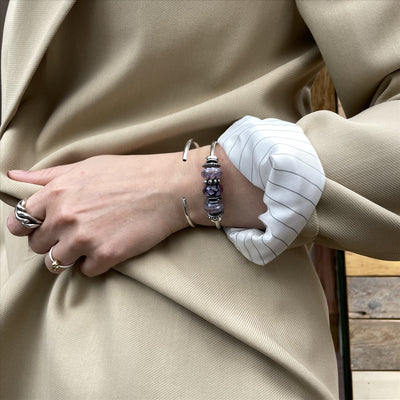 Amethist kracht bangle