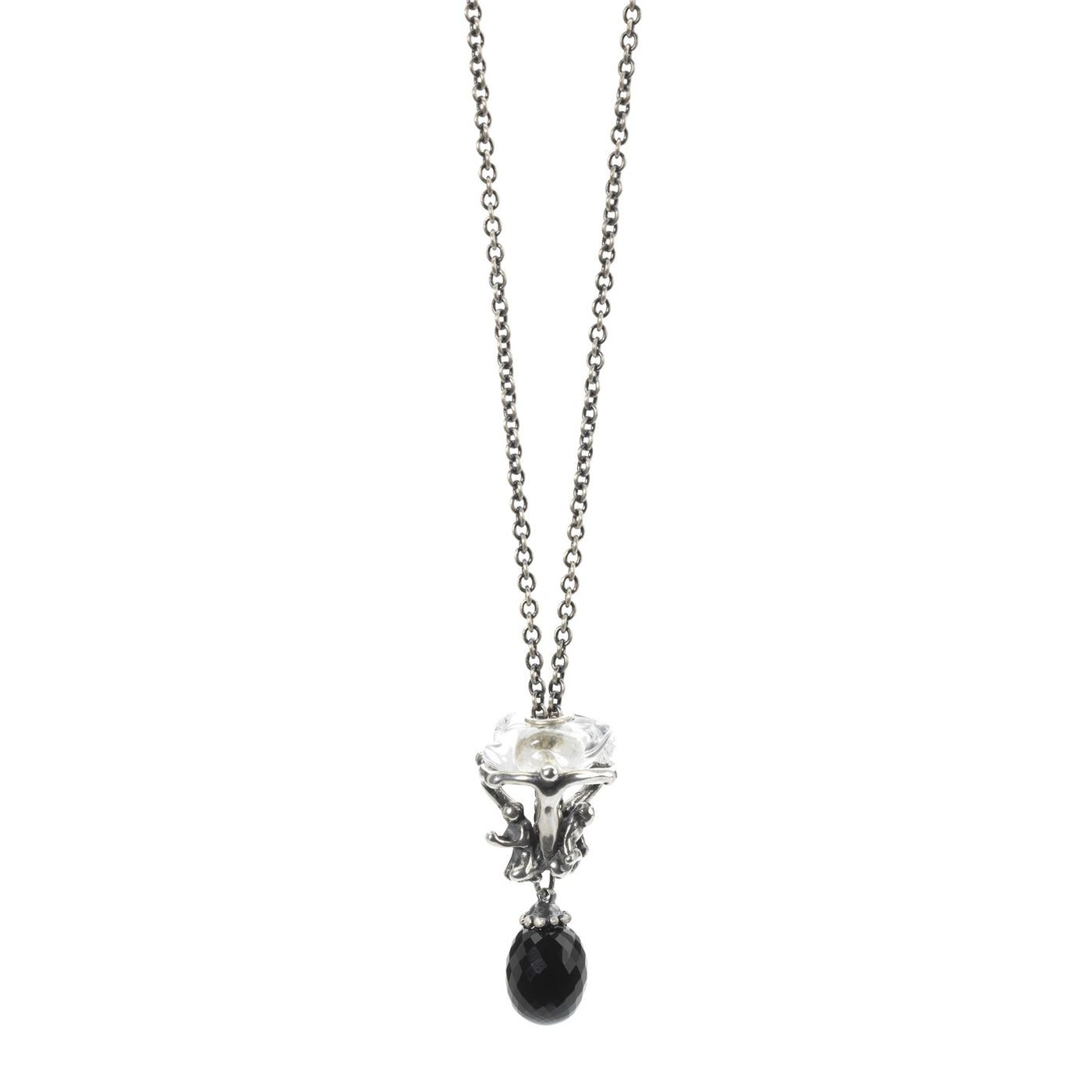 Sterling zilveren collier met onyx