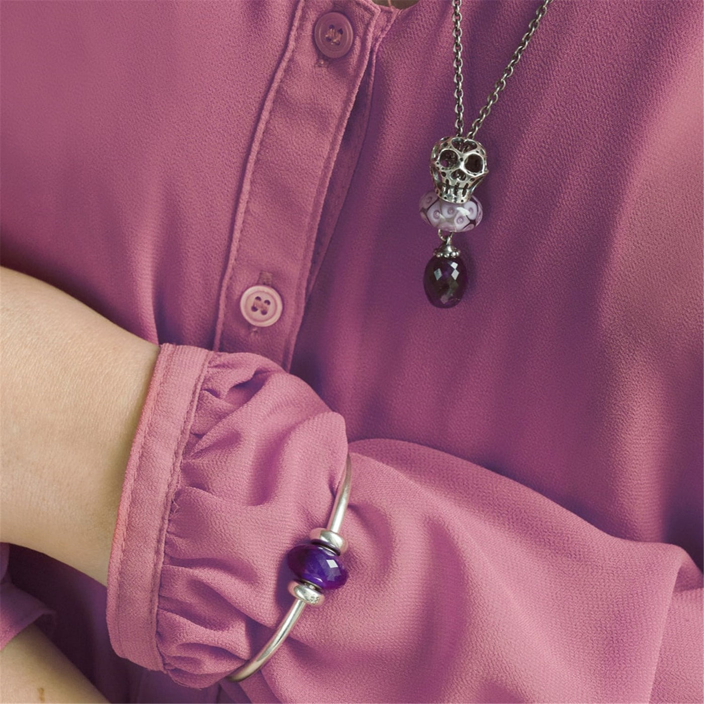 Sterling zilveren collier met onyx