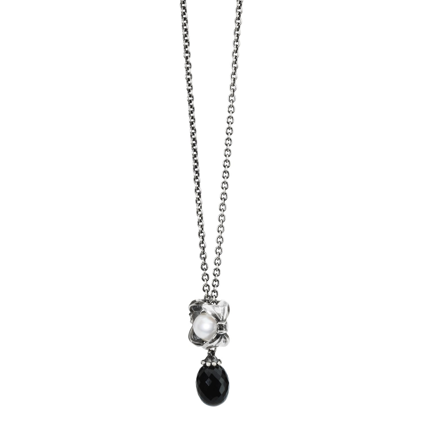 Sterling zilveren collier met onyx