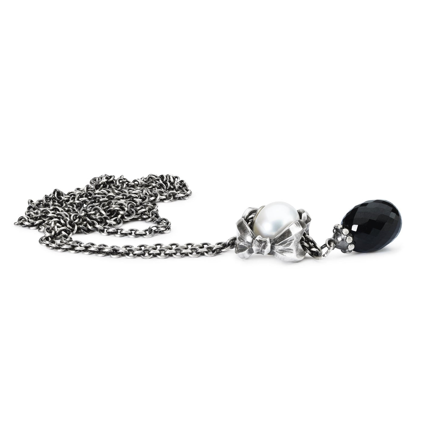 Sterling zilveren collier met onyx