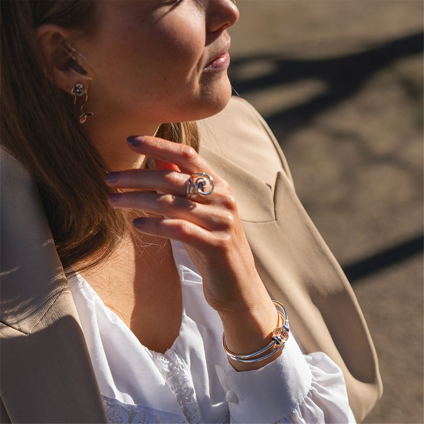 Labradoriet Kracht Bangle