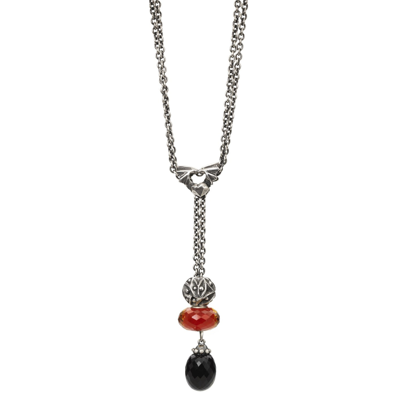Sterling zilveren collier met onyx