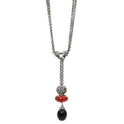 Sterling zilveren collier met onyx