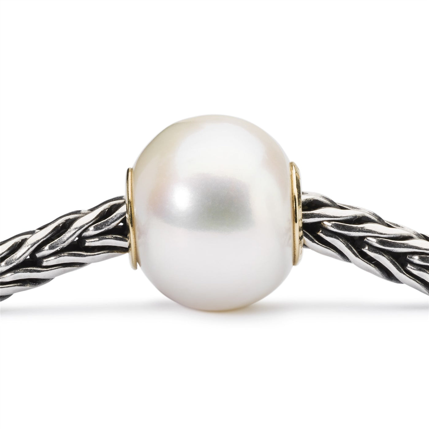 Witte parel met goud