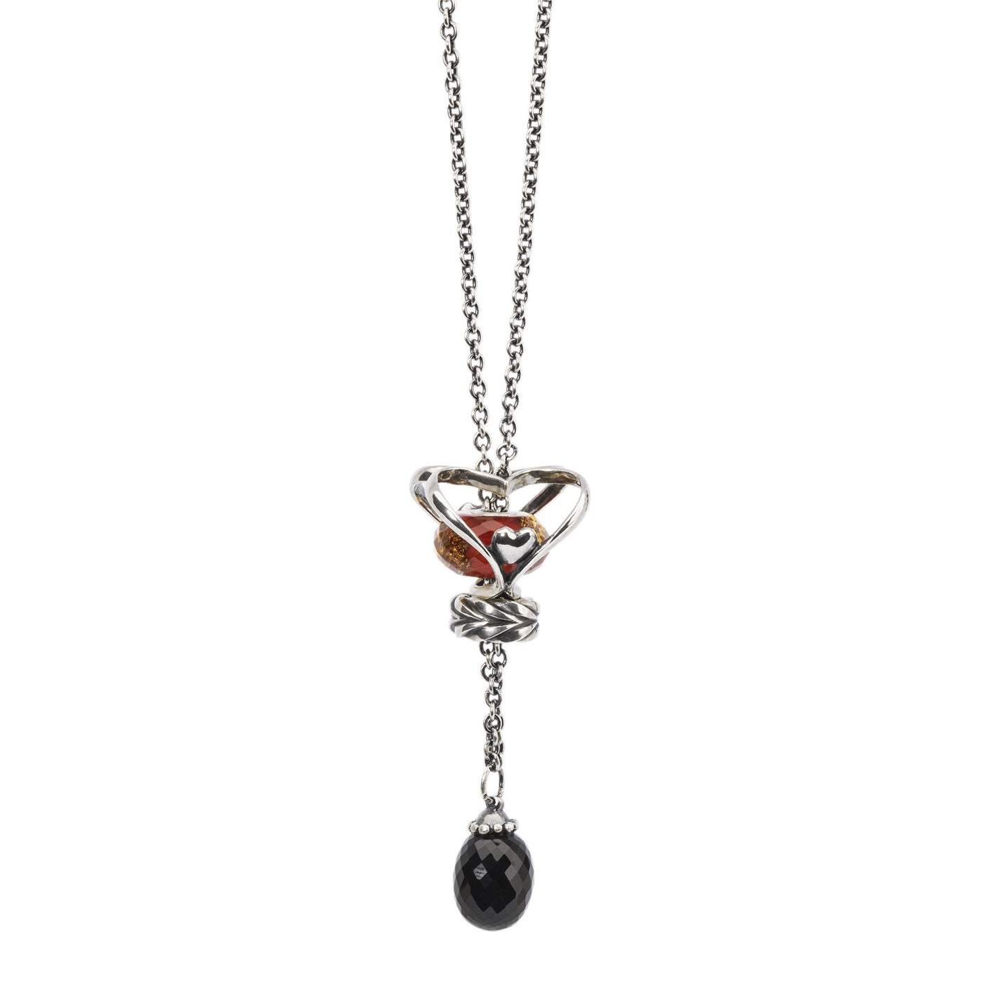 Sterling zilveren collier met onyx