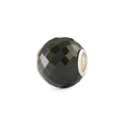 Gefacetteerde groene chalcedoon, rond