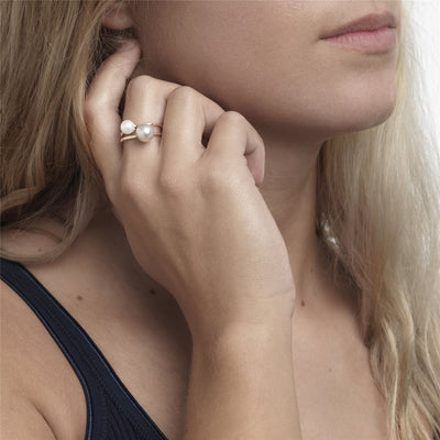 Ring met grijze parel 55  (retired)